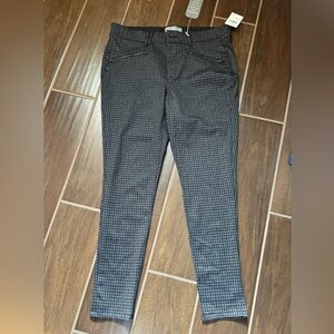 Wit & Wisdom Black and Gray Patterned Skinny Womens Pants Size 12